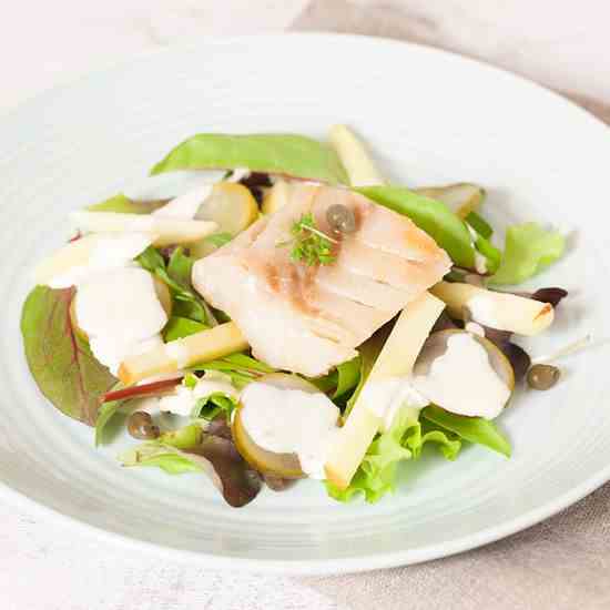 Cod and apple salad