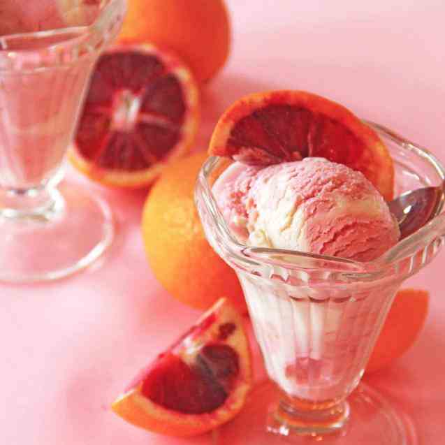 Blood Orangesicle Frozen Yogurt