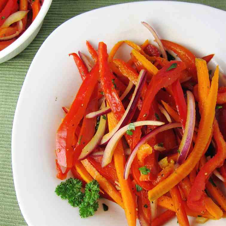 Warm Bell Pepper Salad