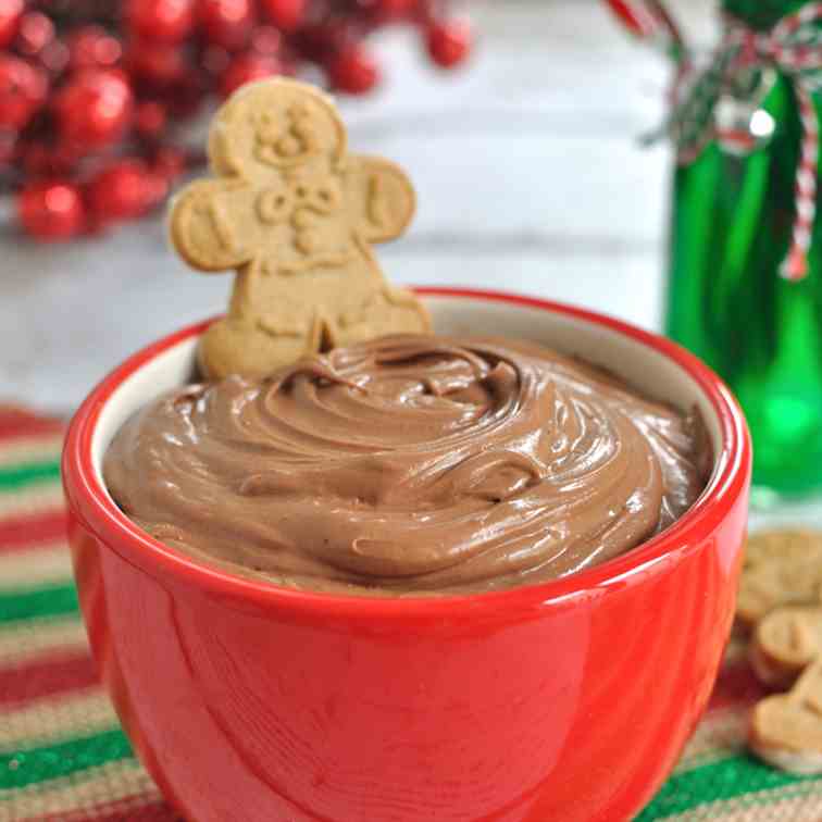 Chocolate Eggnog Dip