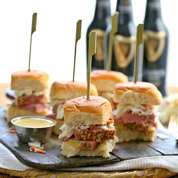 Corned Beef and Cabbage Sliders