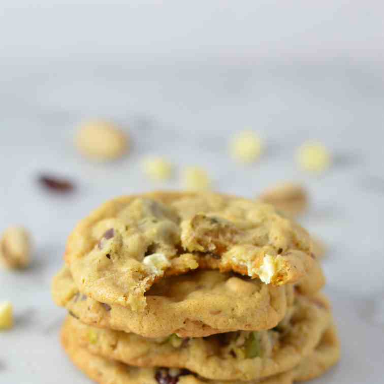 Cranberry Pistachio White Chocolate Cookie