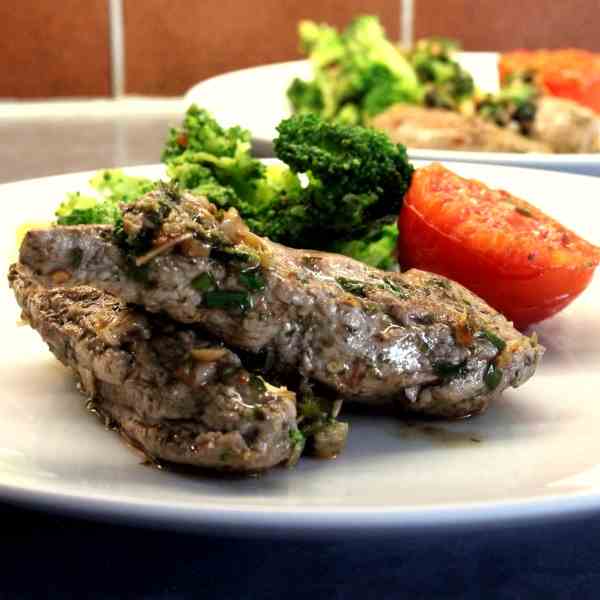 Quick Lamb Fillets with Veggies