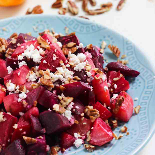 Roasted Orange Maple Beet Salad