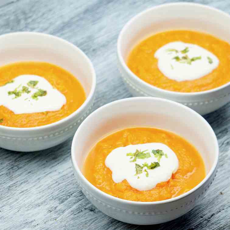 Baked Sweet Potato Soup