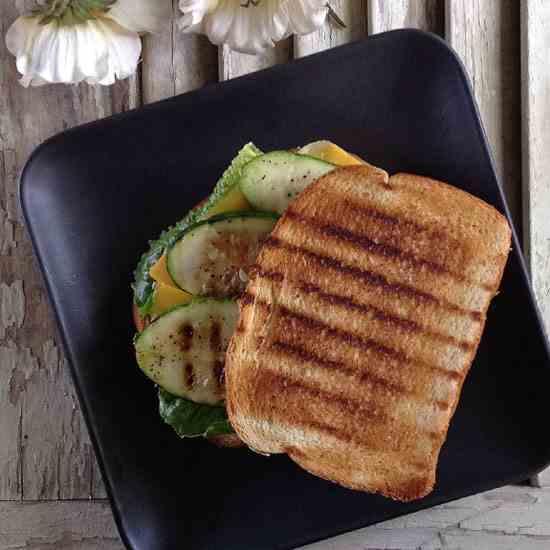 Turkey, Cheddar and Grilled Zucchini