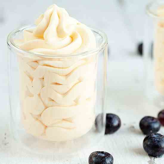 Lemon curd mousse