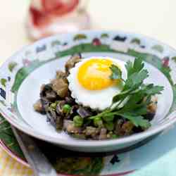 Sautéed Eggplant with Garlic