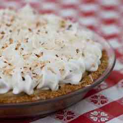 Coconut Cream Pie with a Cookie Crust