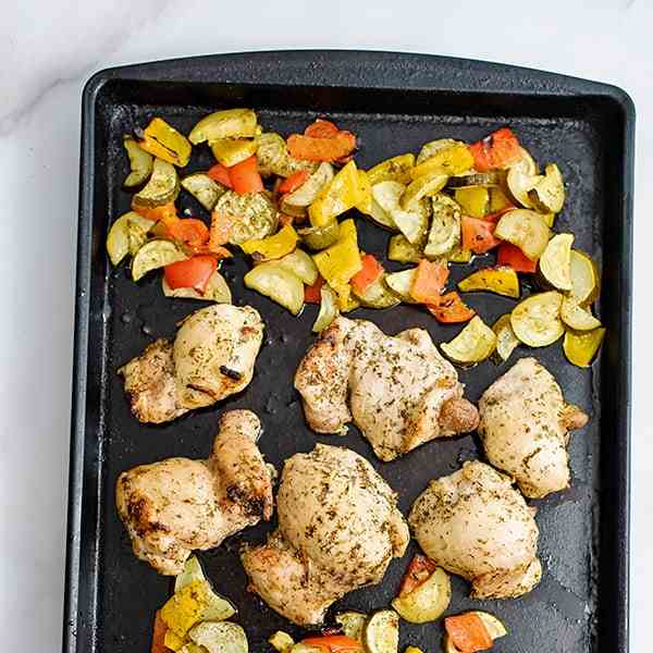 Greek Chicken Marinade - Sheet Pan Dinner