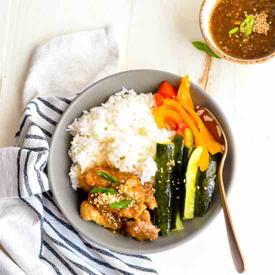 Korean Chicken and Veggies Meal Prep