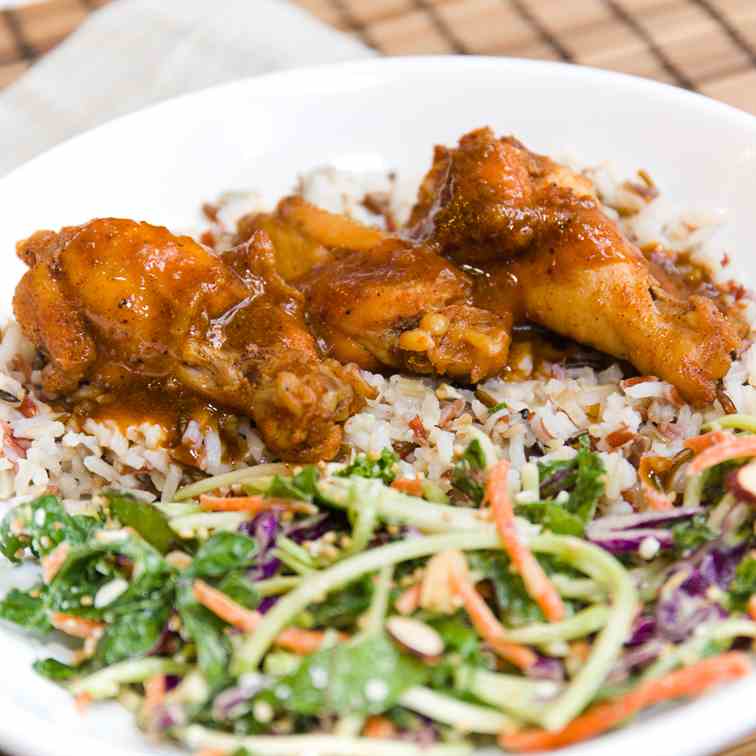 Honey Garlic Sriracha Chicken Wings