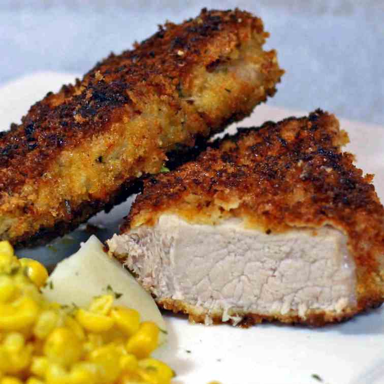 Panko Crusted Pork Chops