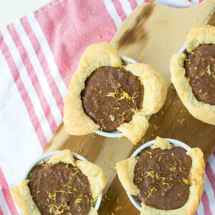 Lemon Pomegranate Curd Tarts