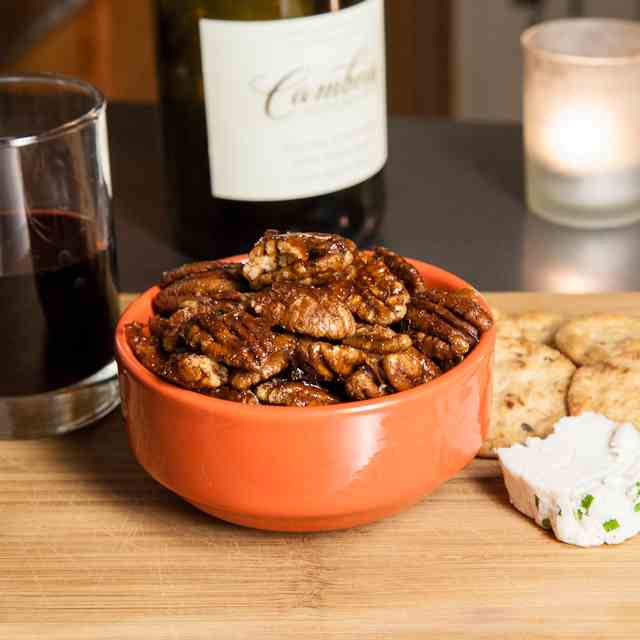 Smoky Maple Roasted Pecans