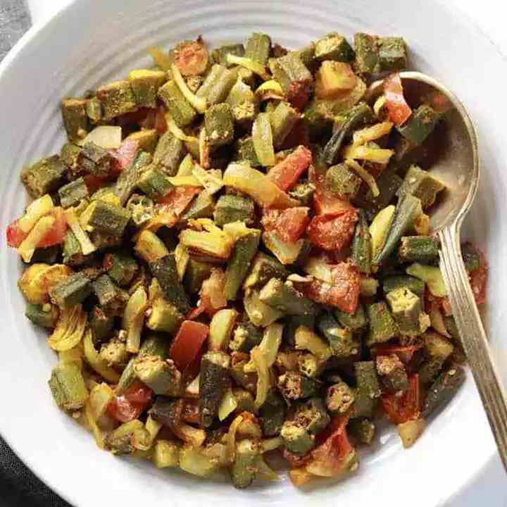 Baked Bhindi - Oven Roasted Okra