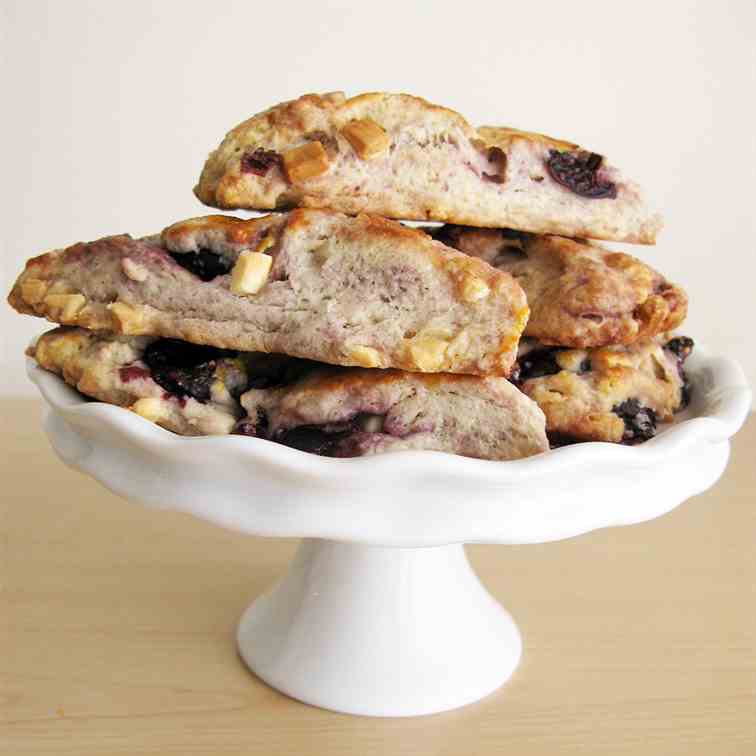 Cherry White Chocolate Scones