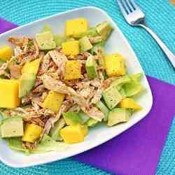 Mango Avocado Spiced Chicken Salad