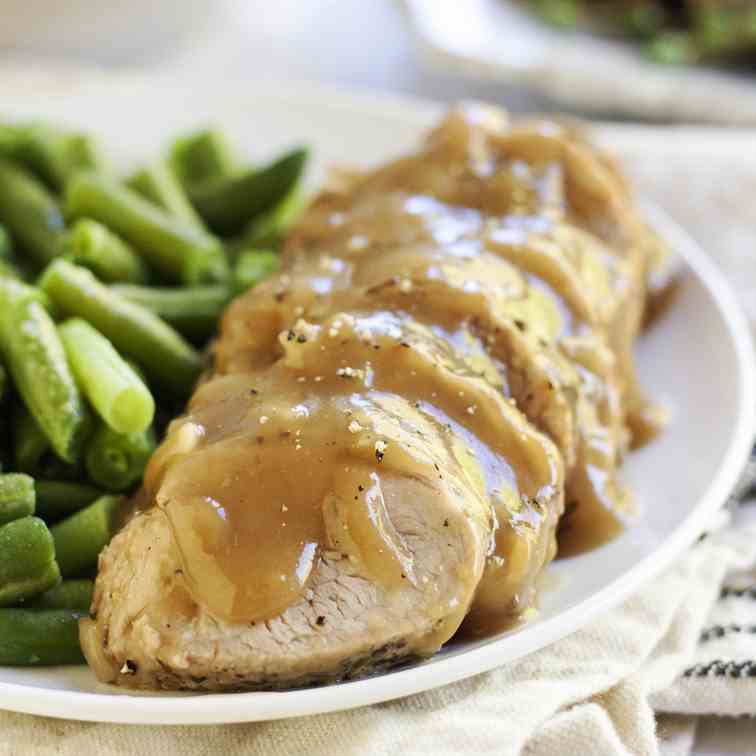 Smothered Pork Tenderloin