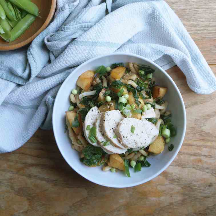 Miso Glazed Chicken and Turnips 