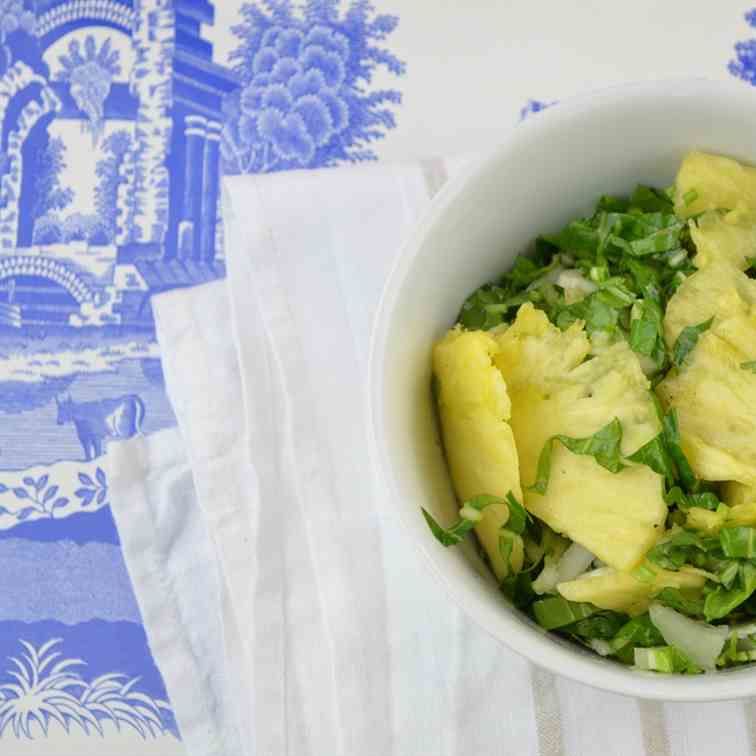 Pineapple and Bok Choy Salad