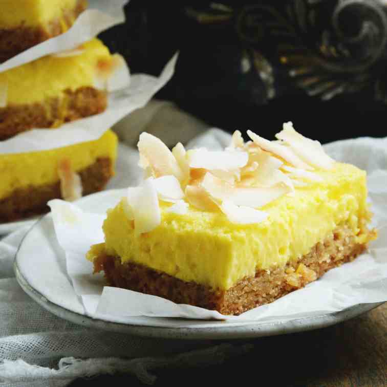 Low Carb Coconut Lemon Bars