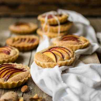 Peach tartlets