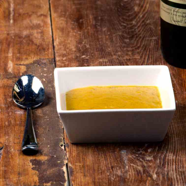Carrot and parsnip curry soup