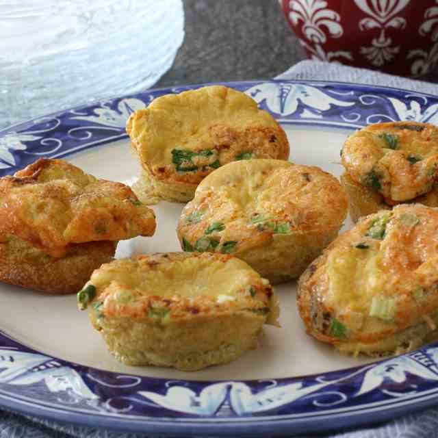 Mini Frittatas w/ Bacon & Parmesan Cheese