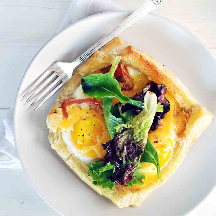 Baked Egg Breakfast Tarts