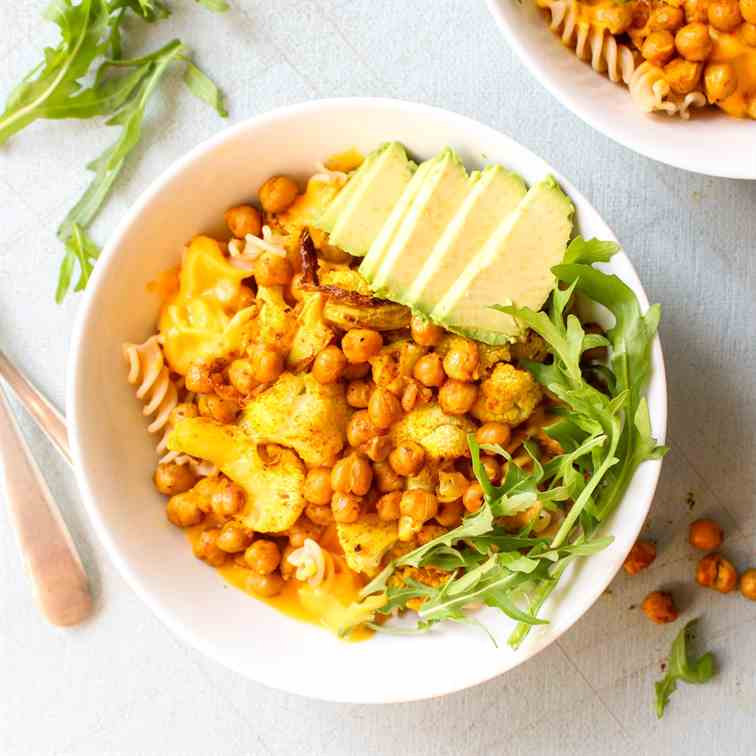 Cauliflower Pasta Garlic Butternut Sauce