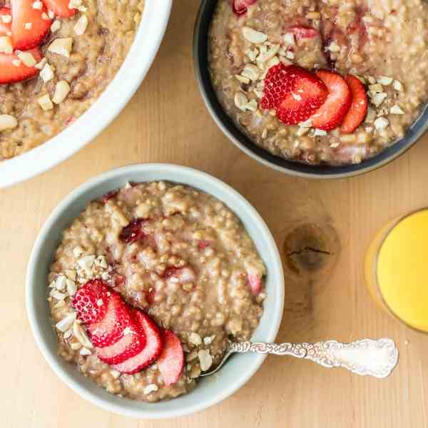 PB-J Steel Cut Oatmeal