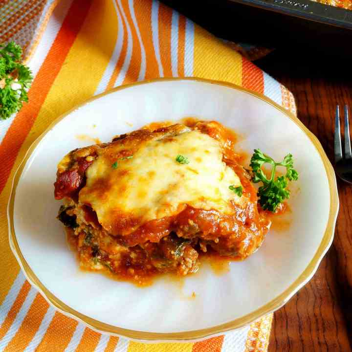 Keto Lasagna Meatza Layers