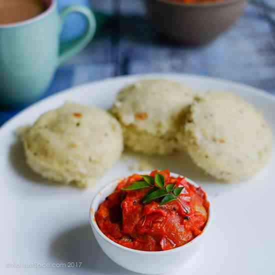 Simple Tomato Chutney - Spicy Tomato Sauce