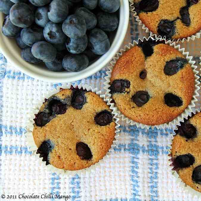 Blueberry Almond Muffins