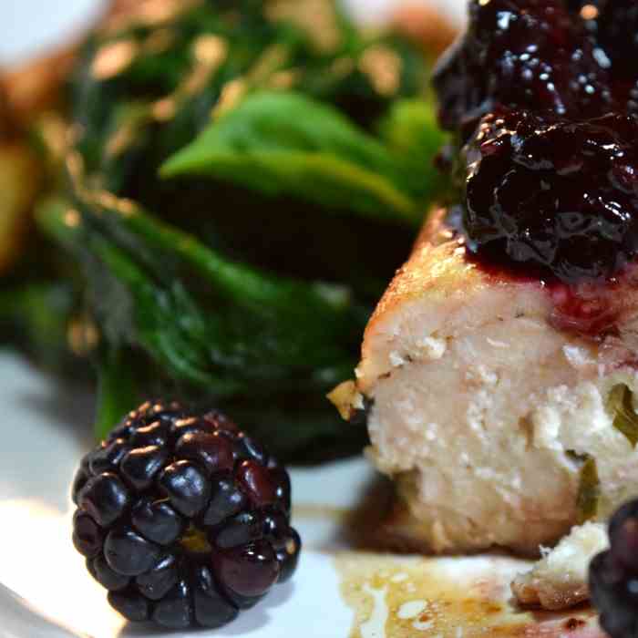 Goat Cheese Stuffed Chicken Breasts 