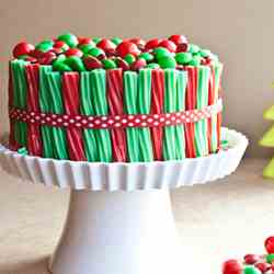 Christmas Twizzler Cake