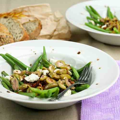 Green Bean, Goat Cheese and Green Olives