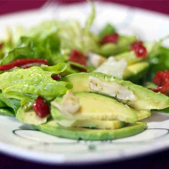Chicken and avocado salad