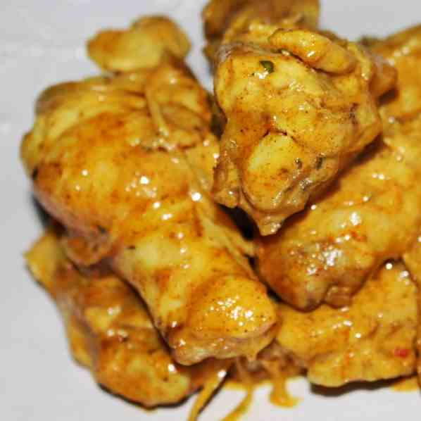 Red Curry Smoked Chicken Wings