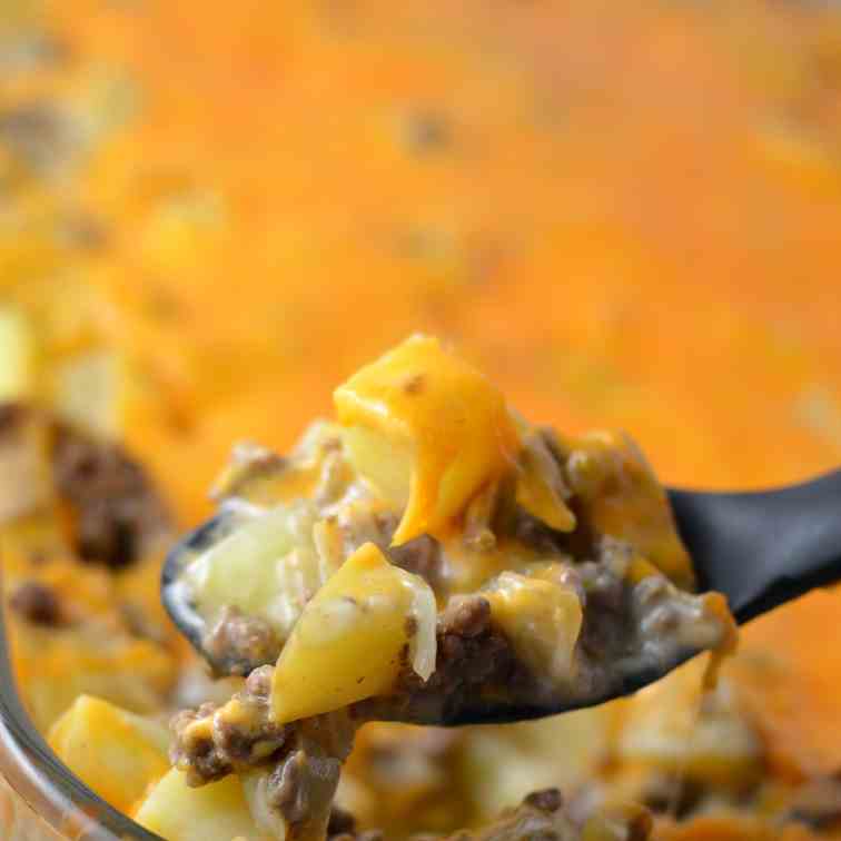 Ground Beef and Potato Casserole