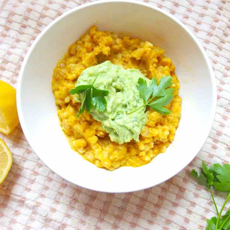 Butternut Squash Barley Risotto