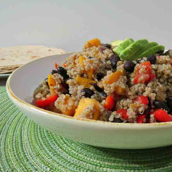 Black Bean and Butternut Squash Quinoa