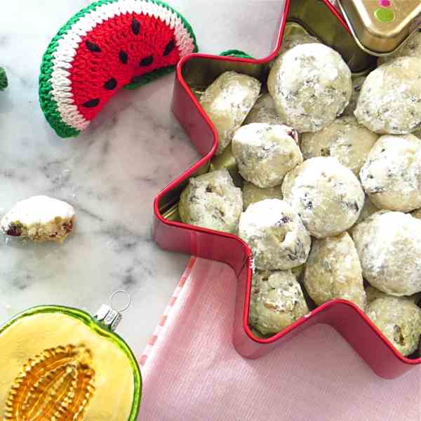 cranberry pistachio tea cookies