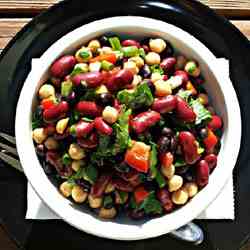 Cheater 3 Bean Salad with Cilantro