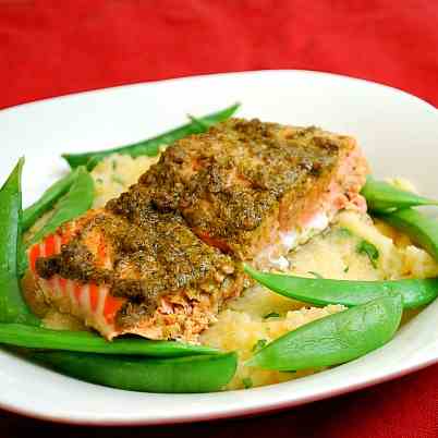 Pesto Baked Salmon