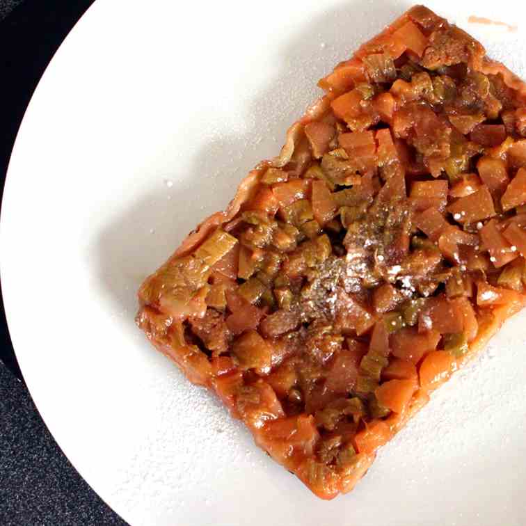 Rhubarb Tarte Tatin