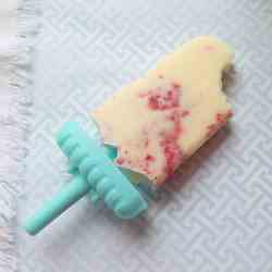 Coconut Strawberry Ice Cream Pops