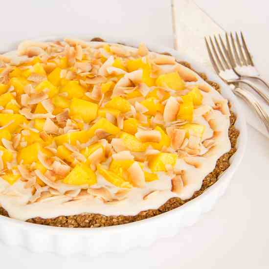 Coconut and Mango Pie