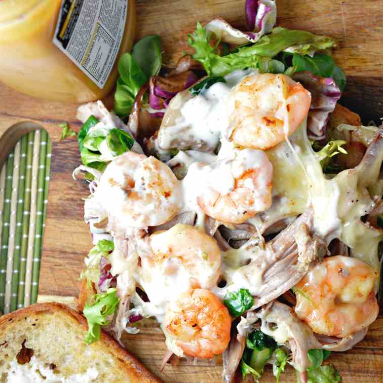 Shredded Goose - Shrimp Sandwich